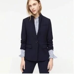 J. Crew Navy linen Blazer